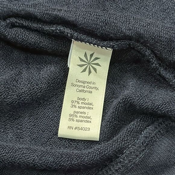 Athleta Lotus Vest Hoodie Navy Blue Long Full Zip Sleeveless size XXS - Picture 11 of 13